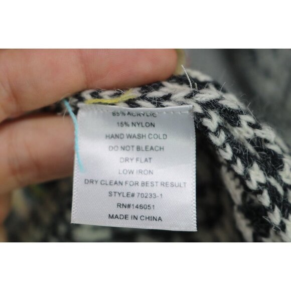 Monteau LA Aztec Long Hooded Open Cardigan-Size Small-Pockets - Picture 7 of 10